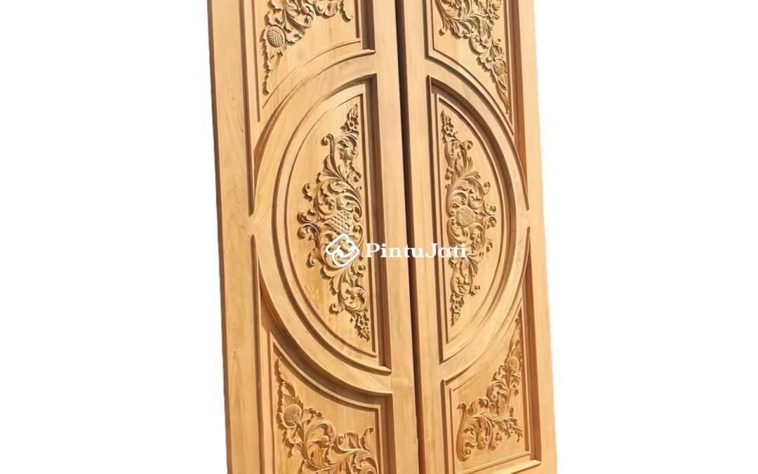 Pintu Kupu Tarung Klasik Ukiran Jepara Tengah Panel (PJU-08)