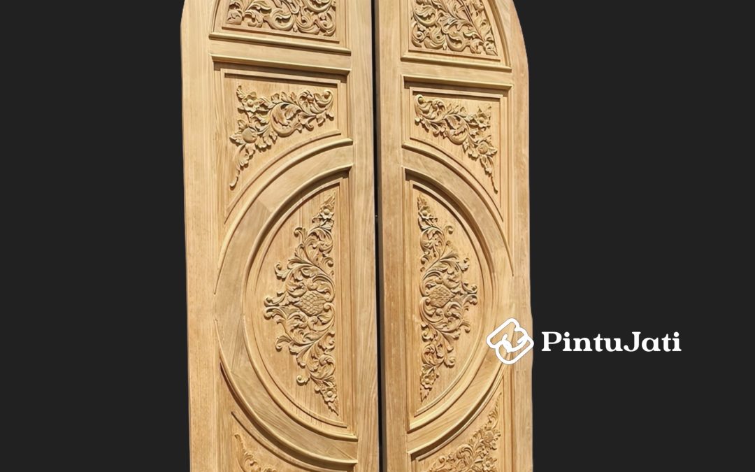 Pintu Kupu Tarung Lengkung Elegan Mewah Ukir Jepara (PJU-09)