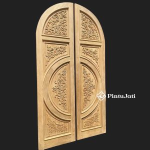 Pintu Kupu Tarung Model Lengkung Elegan Mewah Khas Ukir Jepara
