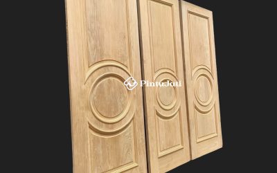 Pintu Kamar Tidur Minimalis Panel Tengah Bundar