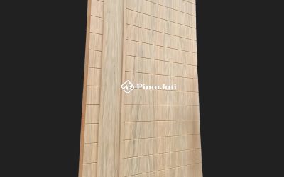 Pintu 1 Daun Minimalis Blok Utuh Kayu Jati 130x300cm