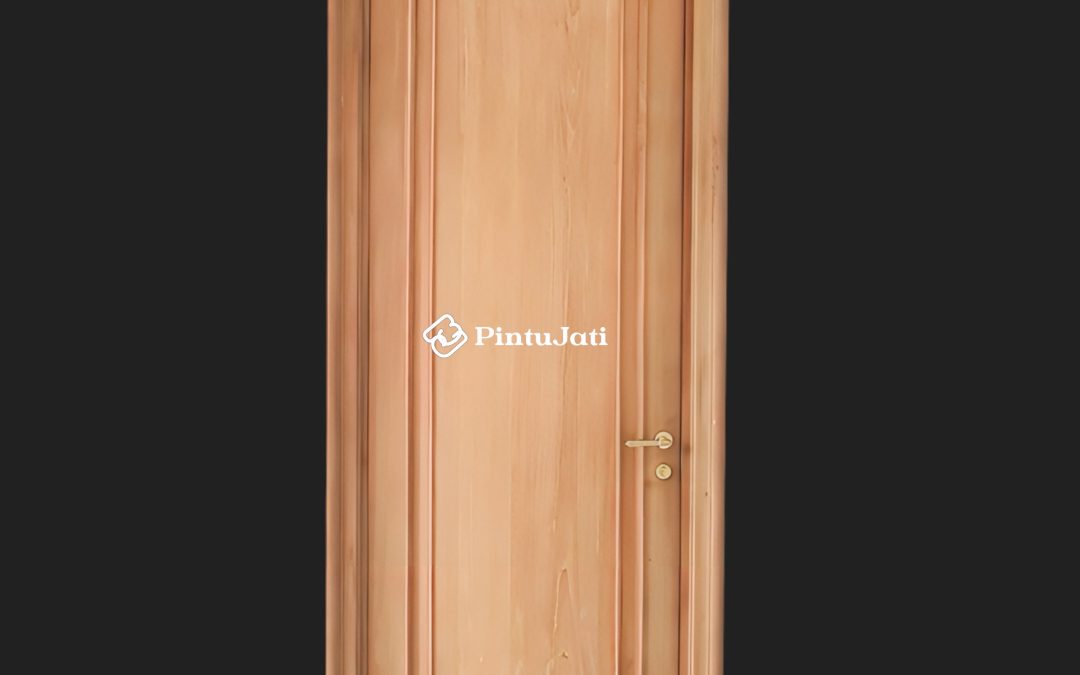 Pintu Jati Untuk Kamar Model Minimalis Panel Blok Utuh
