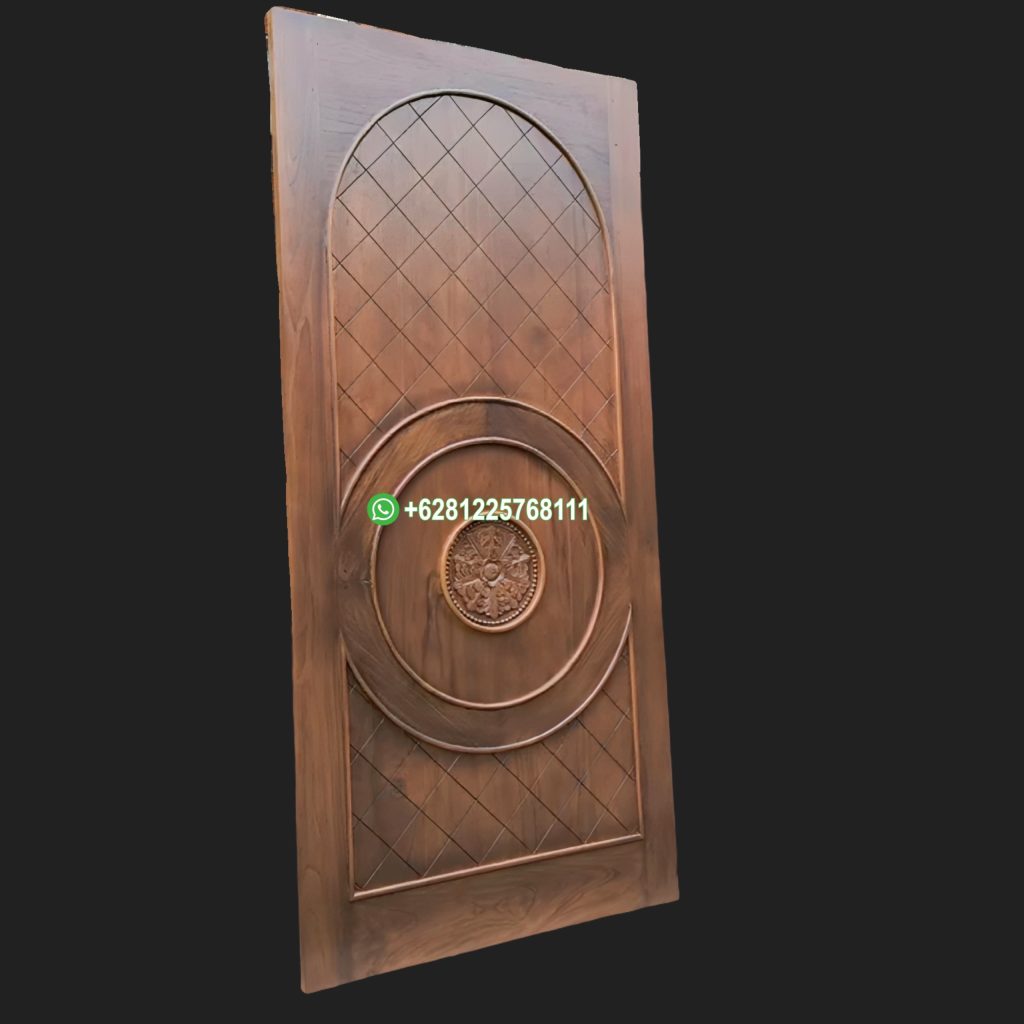 Pintu Kamar Klasik Kayu Jati Tua Warna Antik