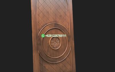 Pintu Kamar Klasik Kayu Jati Tua Warna Antik (PJ-010)