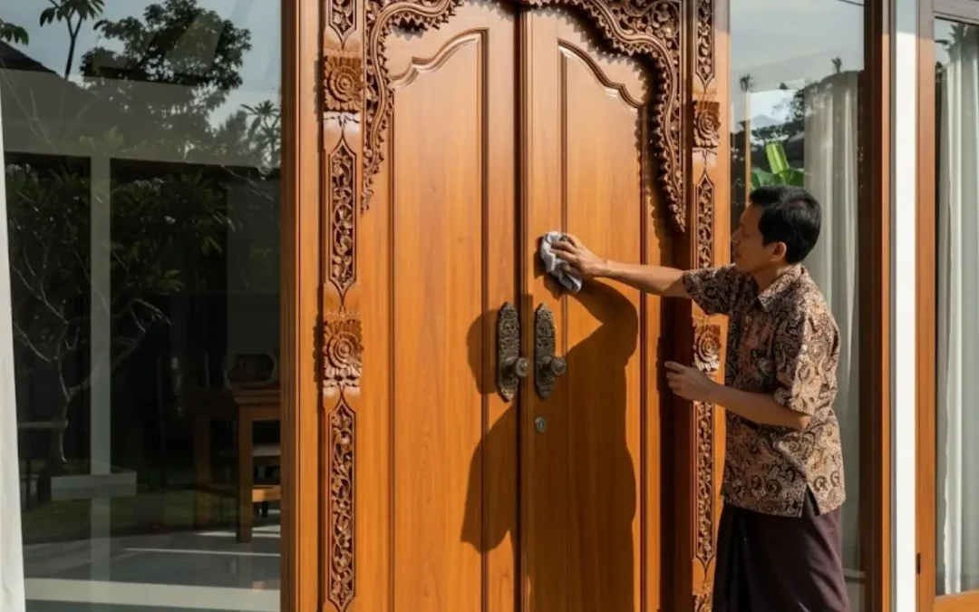 Cara Merawat Pintu Kayu Jati agar Awet Puluhan Tahun