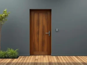 sistem penguncian pintu jati