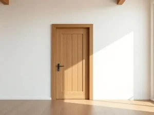 Warna Cat Dinding yang Cocok Dipadukan dengan Pintu Kayu Jati Natural