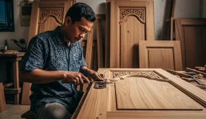Pengrajin di Jepara