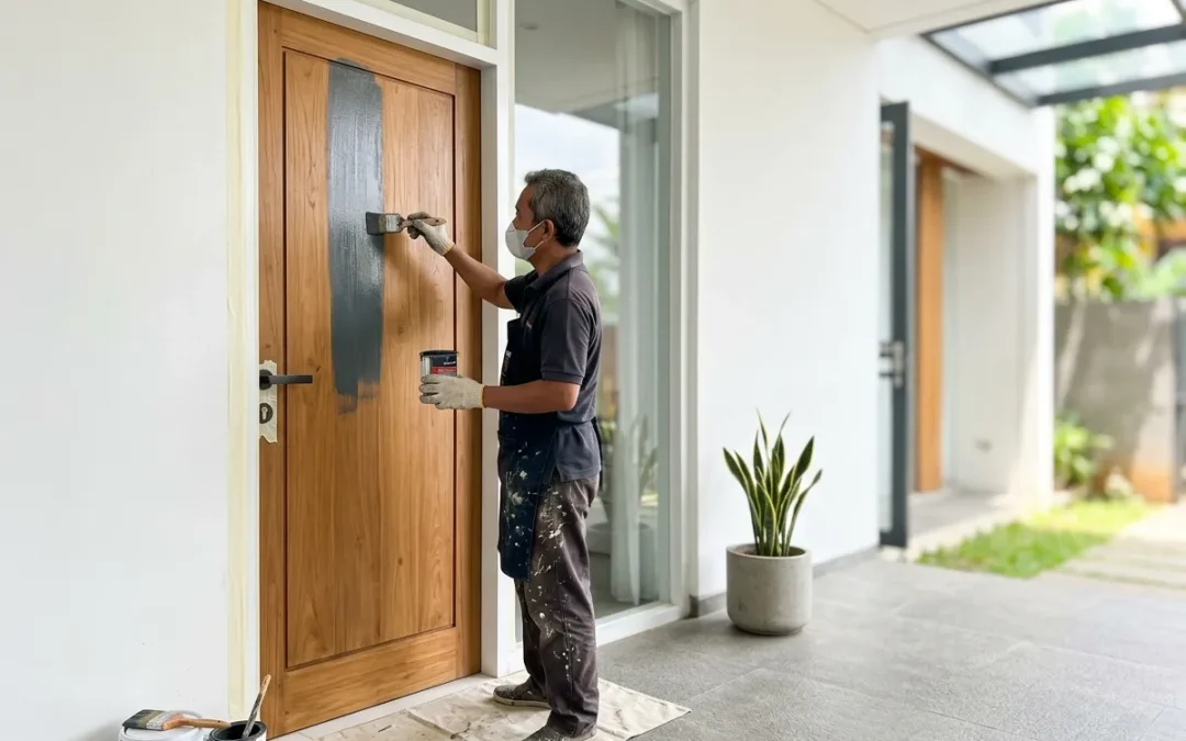 1 Pintu Butuh Berapa Liter Cat Kayu? Ini Perkiraan Kebutuhannya